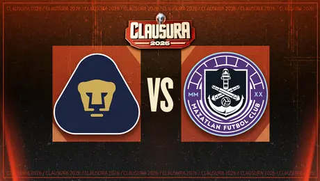 Liga MX: ¿cuándo y dónde ver Pumas vs Mazatlán Jornada 14 Clausura 2026?