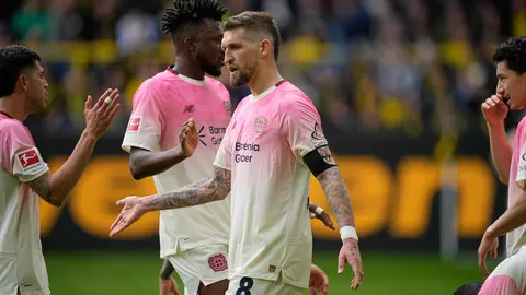 Robert Andrich anotó ante Dortmund l AP