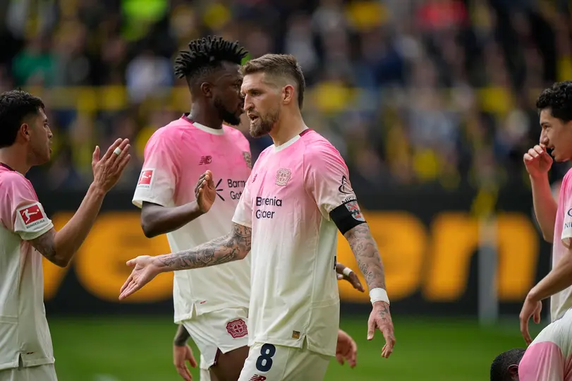 Robert Andrich anotó ante Dortmund l AP
