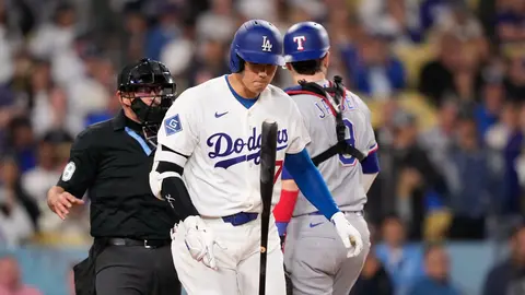 Shohei Ohtani en el duelo contra los Texas Rangers I AP