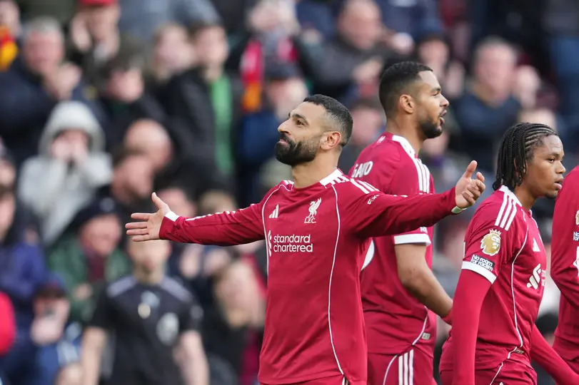 Mohamed Salah ante Fulham l AP