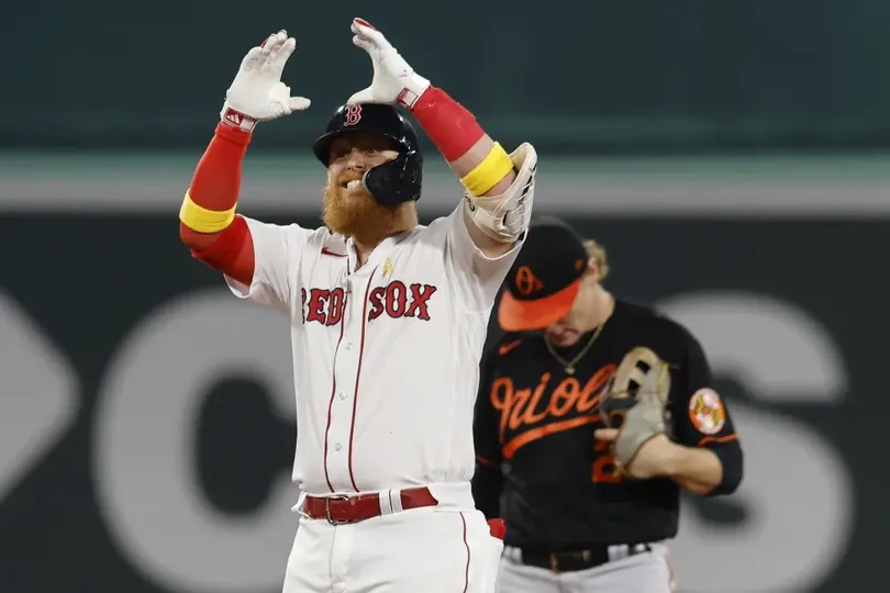 Justin Turner con los Boston Red Sox I AP