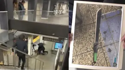 VIDEO: Hombre apuñala a tres pasajeros en Metro de Nueva York