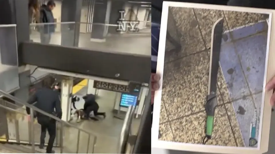 VIDEO: Hombre apuñala a tres pasajeros en Metro de Nueva York