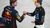 Óscar Piastri y Max Verstappen en el Gran Premio de Abu Dabi 2025 | RED BULL