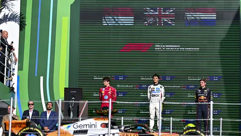 Norris, Leclerc y Verstappen en el Gran Premio de México 2025 | IMAGO 7