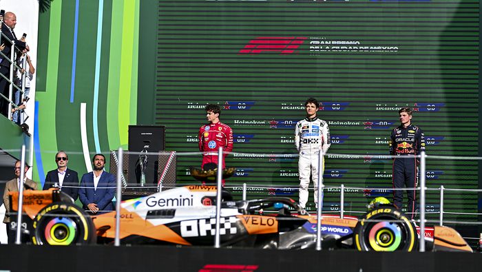 Norris, Leclerc y Verstappen en el Gran Premio de México 2025 | IMAGO 7