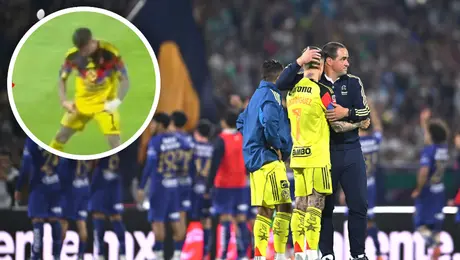 Brian Rodríguez explotó en CU y realizó múltiples señas obscenas durante el América vs. Pumas