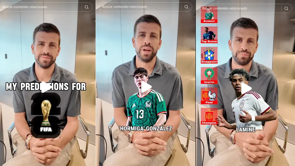 Piqué incluyó a 'Hormiga' González en sus pronósticos para el Mundial 2026 | CAPTURA DE PANTALLA