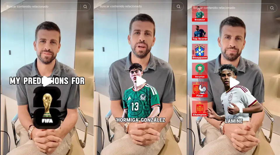 Piqué incluyó a 'Hormiga' González en sus pronósticos para el Mundial 2026 | CAPTURA DE PANTALLA