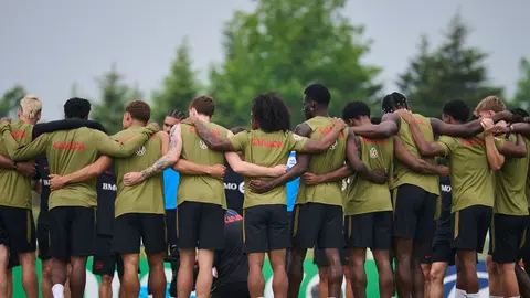 Selección de Canadá en entrenamientos l AP