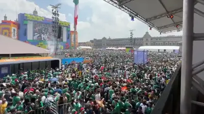 Miles de aficionados abarrotan el Zócalo: así se vivió el arranque del Mundial 2026