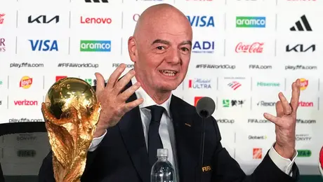 Entre abucheos, Infantino dio el 'banderazo de salida' del Mundial 2026