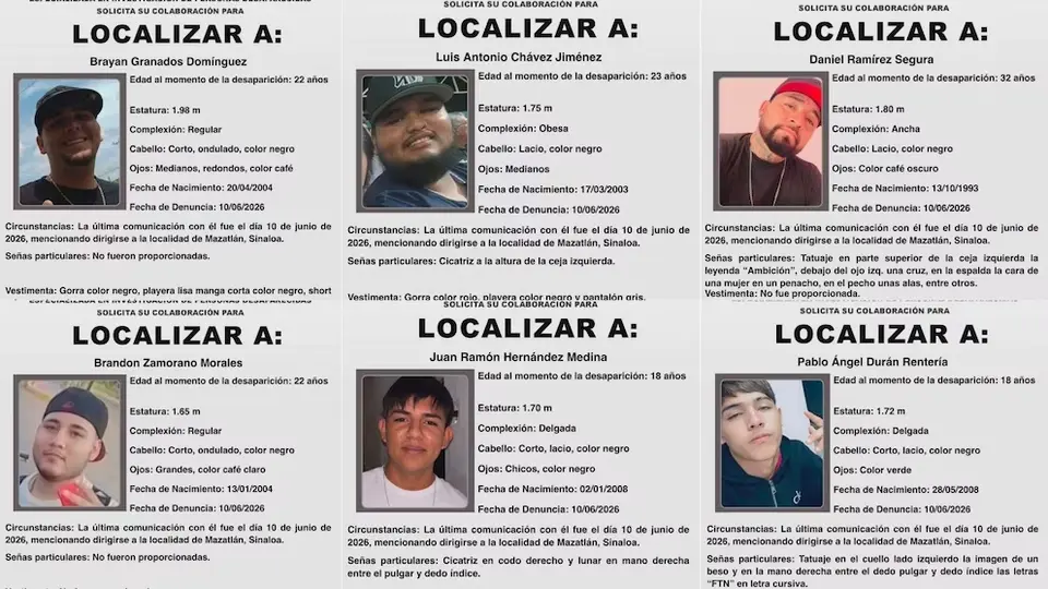 Localizan con vida a seis creadores de contenido./@fiscalianayarit
