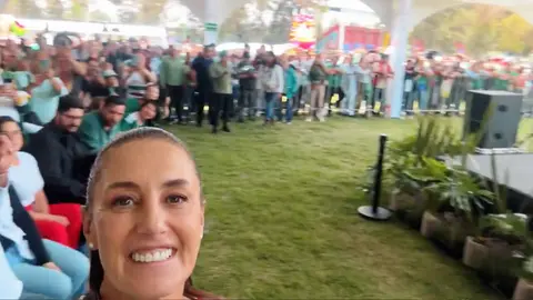 La Jefa del Ejecutivo estuvo junto a Clara Brugada durante las celebraciones / Especial