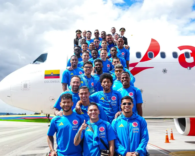 La Selección Colombiana viajó a Guadalajara para alistarse rumbo a la Copa del Mundo | X @Colombia