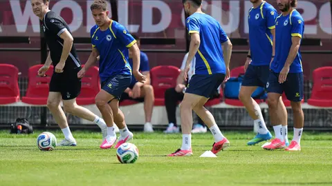 Selección de Bosnia en entrenamientos l AP