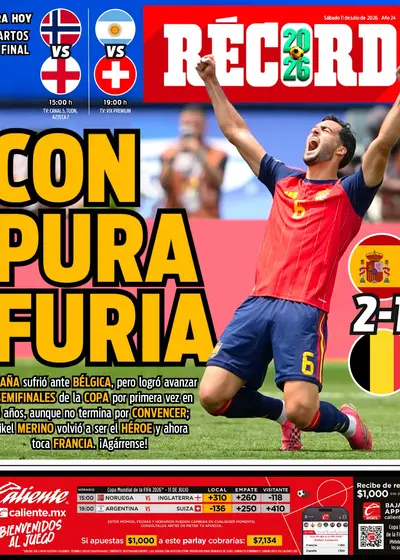 Portada RÉCORD 11 julio 2026