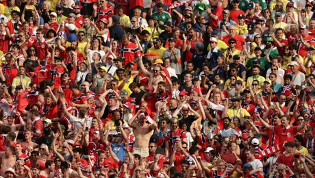 Afición de Noruega se desata en Miami previo al duelo ante Inglaterra