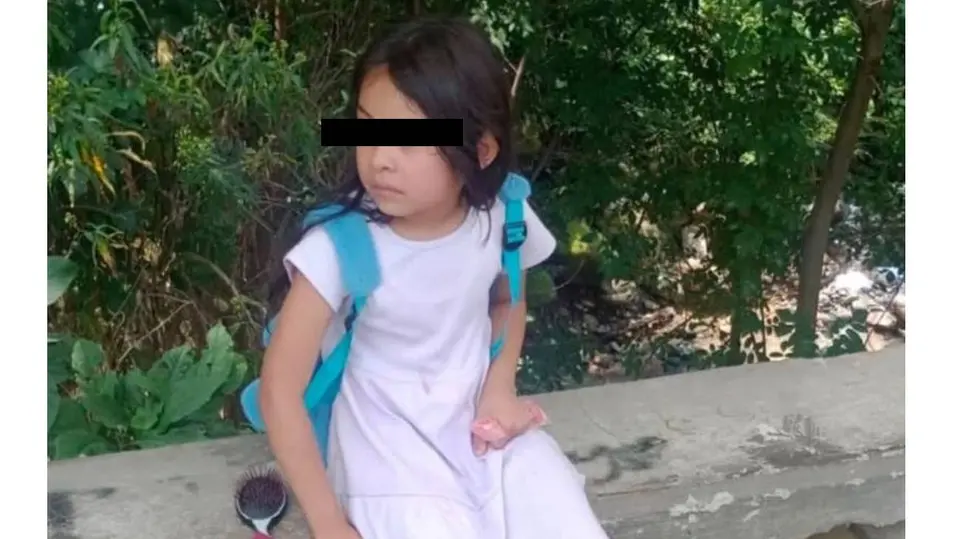 La menor fue encontrada sola. / X