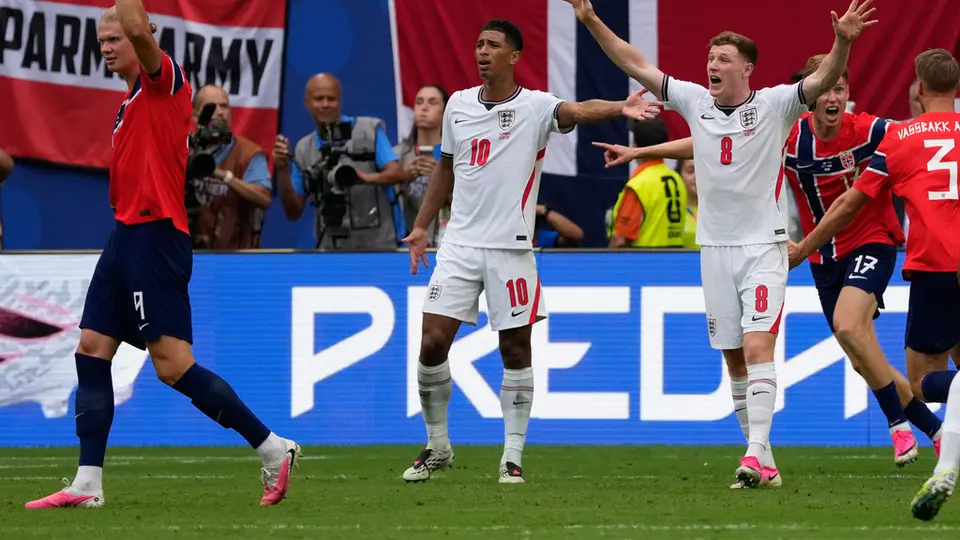 Reclamo de Inglaterra tras gol de Noruega | AP