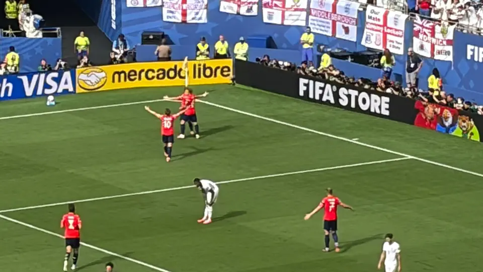 Festejo de Noruega ante Inglaterra en el primer gol | CARLOS PONCE