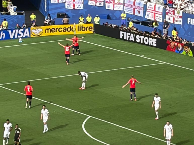 Festejo de Noruega ante Inglaterra en el primer gol | CARLOS PONCE