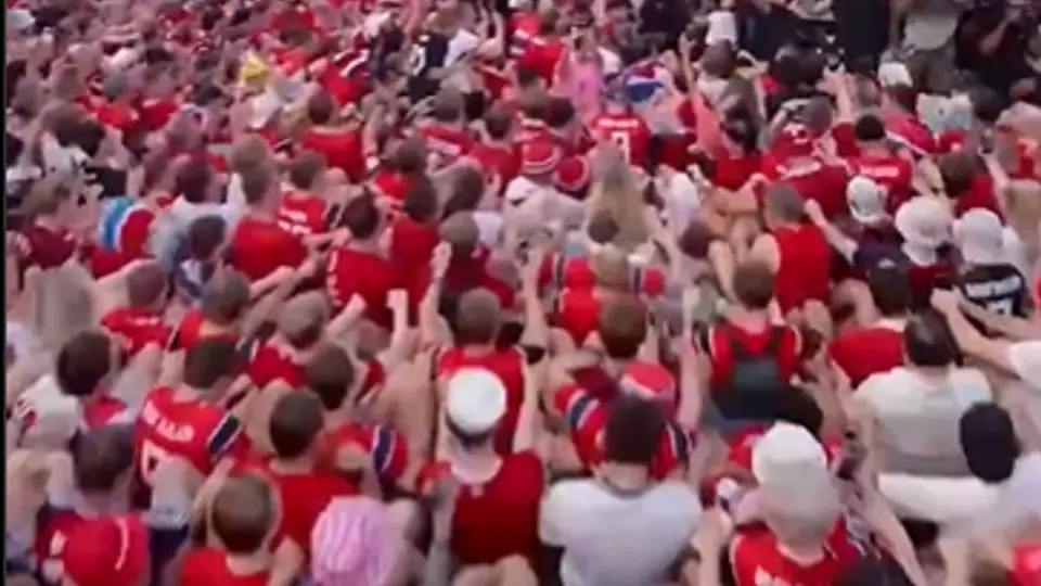 Afición de Noruega en Miami | CAPTURA DE PANTALLA