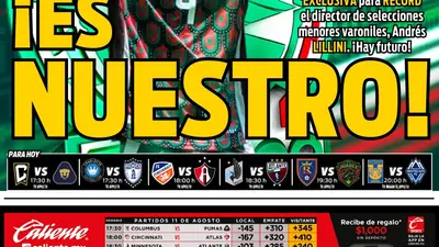Portada RÉCORD 11 de agosto de 2026