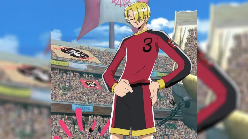 Sanji en el corto animado 'Rey de futbol de ensueño' de One Piece | X: @ToeiAnimationLA