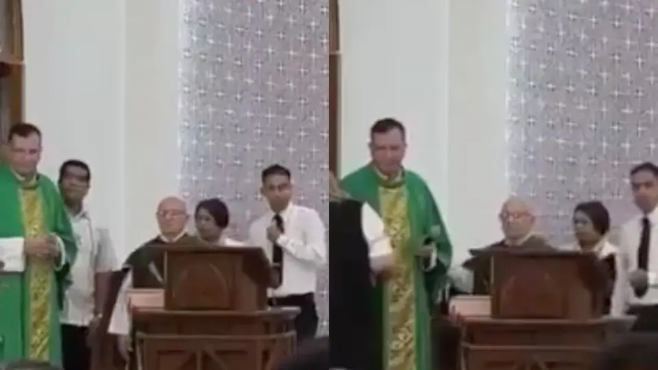 Las detonaciones interrumpieron la ceremonia religiosa / Especial