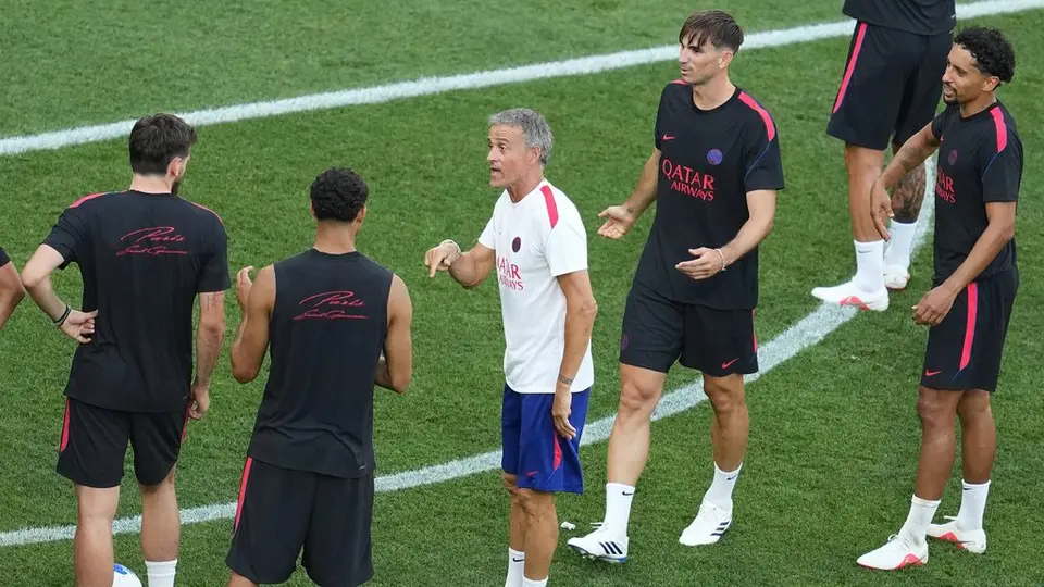Práctica de PSG previo a la Final de la Supercopa de Europa 2026 | AP