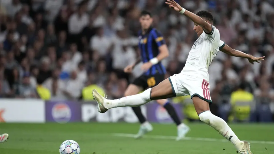 Kylian Mbappé con Real Madrid en la Champions League | AP