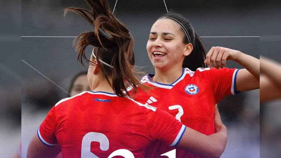 Jugadoras de la Selección Sub 20 de Chile en celebración | X: @LaRoja