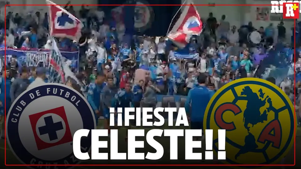 ¡Banderazo de Cruz Azul previo al Clásico Joven!
