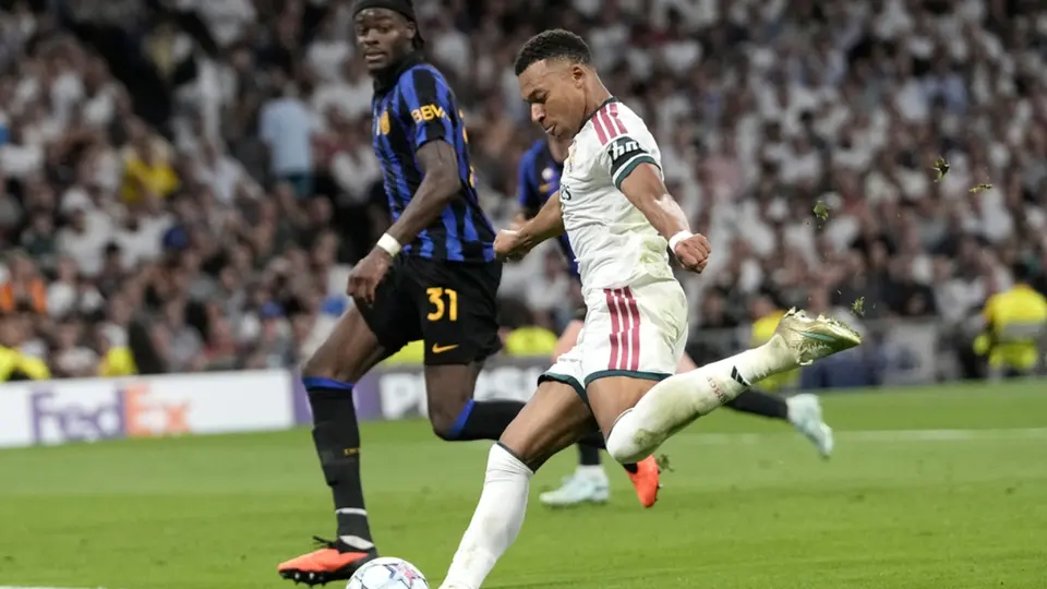 Kylian Mbappé con Real Madrid en la Champions League | AP