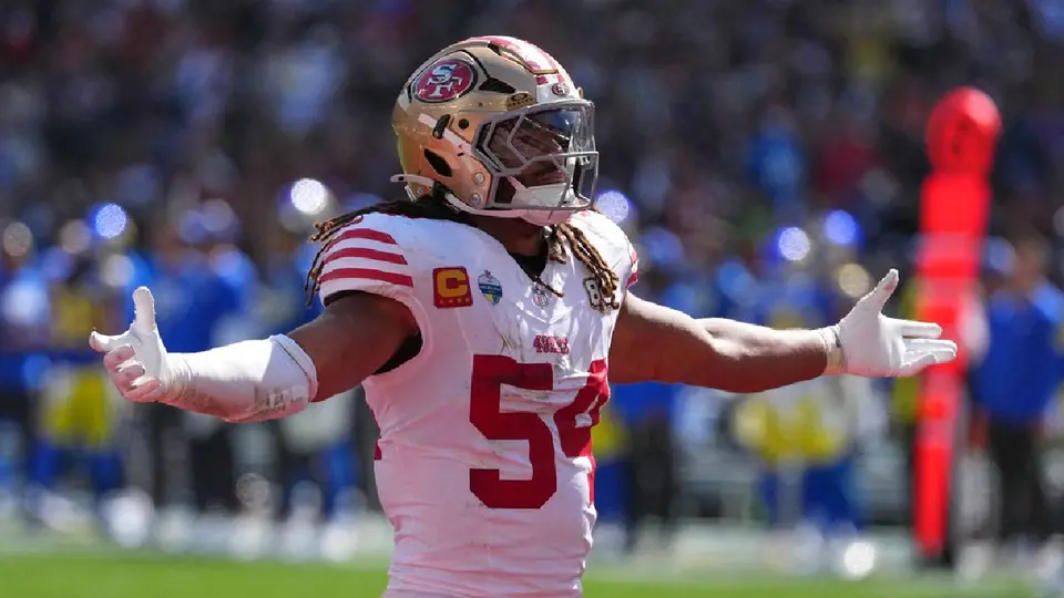 Fred Warner, apoyador de los 49ers |AP