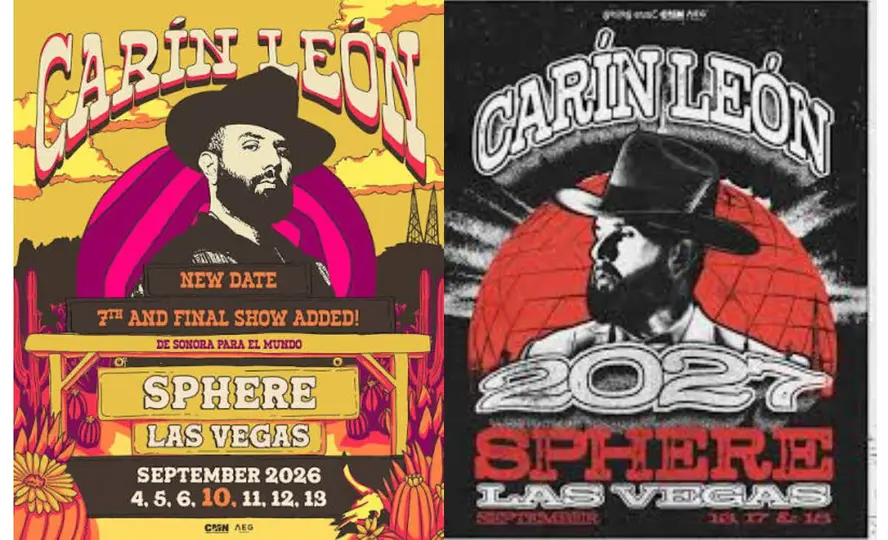 El concierto de Carín León fue reprogramado para el 15 de septiembre de 2027./especial