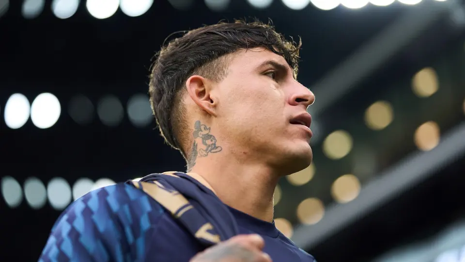 Cristian Calderón previo a un partido de Pumas | MEXSPORT