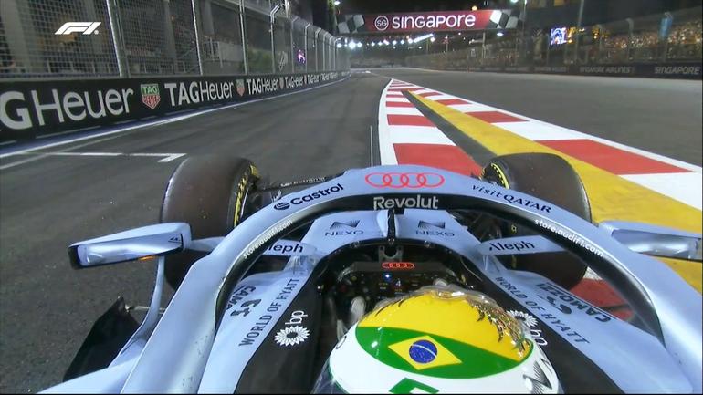 Toma onboard de Gabriel Bortoleto en el Gran Premio de Singapur | X: @F1