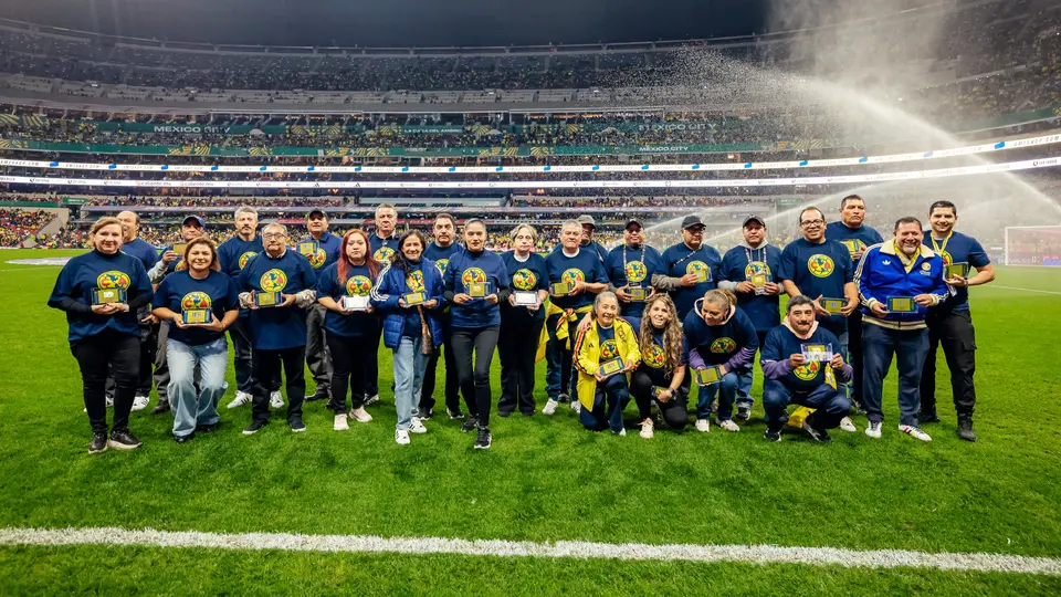 Trabajadores del América homenajeados en el Estadio Banorte | X: @ClubAmerica