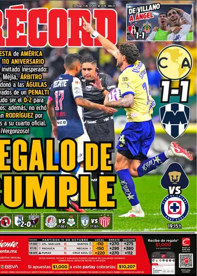 Portada RÉCORD 11 de octubre de 2026