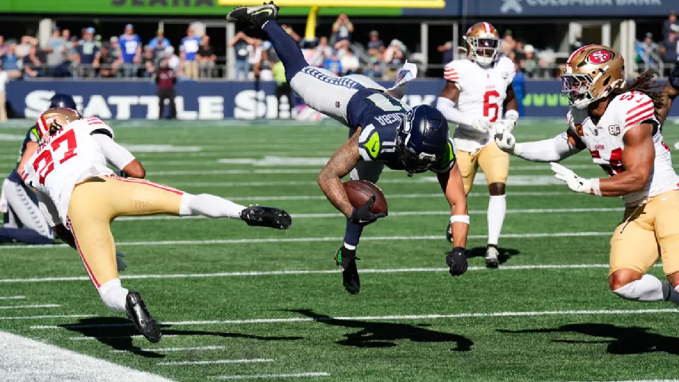Jaxon Smith-Njigba, receptor de los Seattle Seahawks | AP