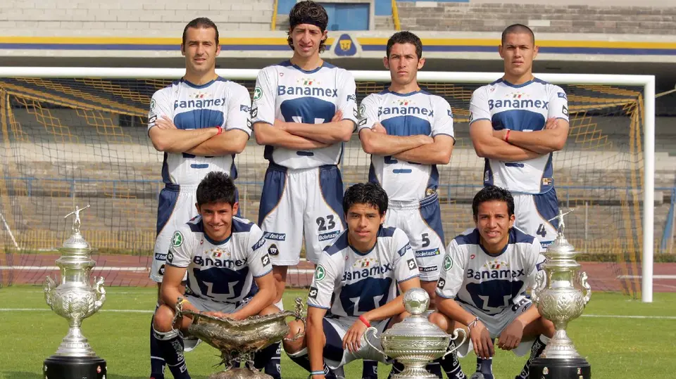 Israel Castro y canteranos de Pumas en 2005 | AP