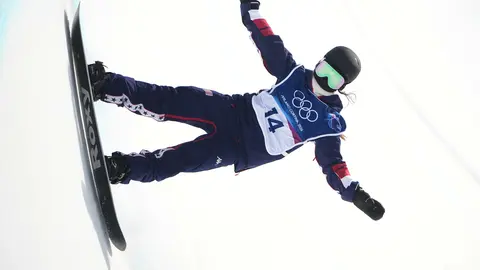 Chloe Kim en las pruebas de Snowboard I AP