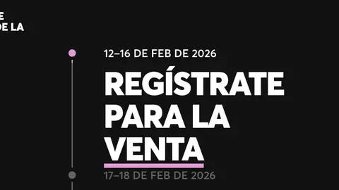 Para la preventa existe un registro previo donde los fans podrán darse de alta / Especial