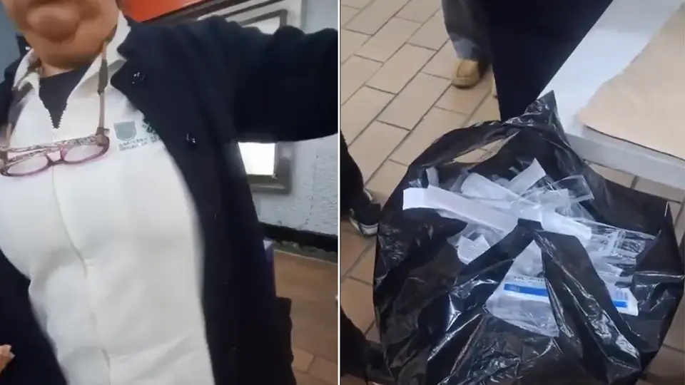 Enfermera niega aplicación de vacuna contra el sarampión en Metro de CDMX. / RS