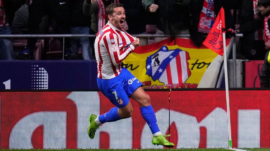 Griezmann celebra gol ante el Barcelona | AP