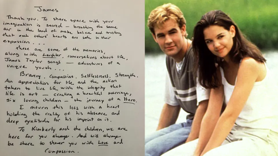 Katie Holmes despide a James Van Der Beek con emotivo mensaje: “Es amado”