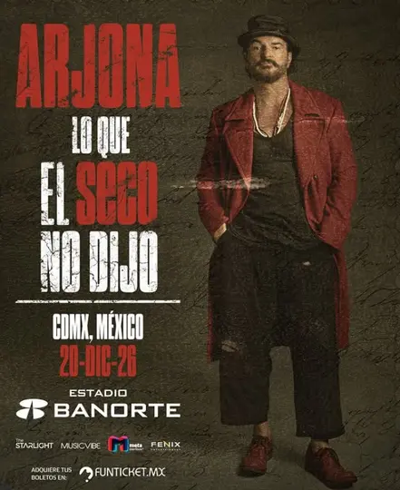 Arjona llega al Estadio Banorte